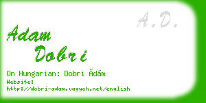 adam dobri business card