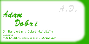 adam dobri business card